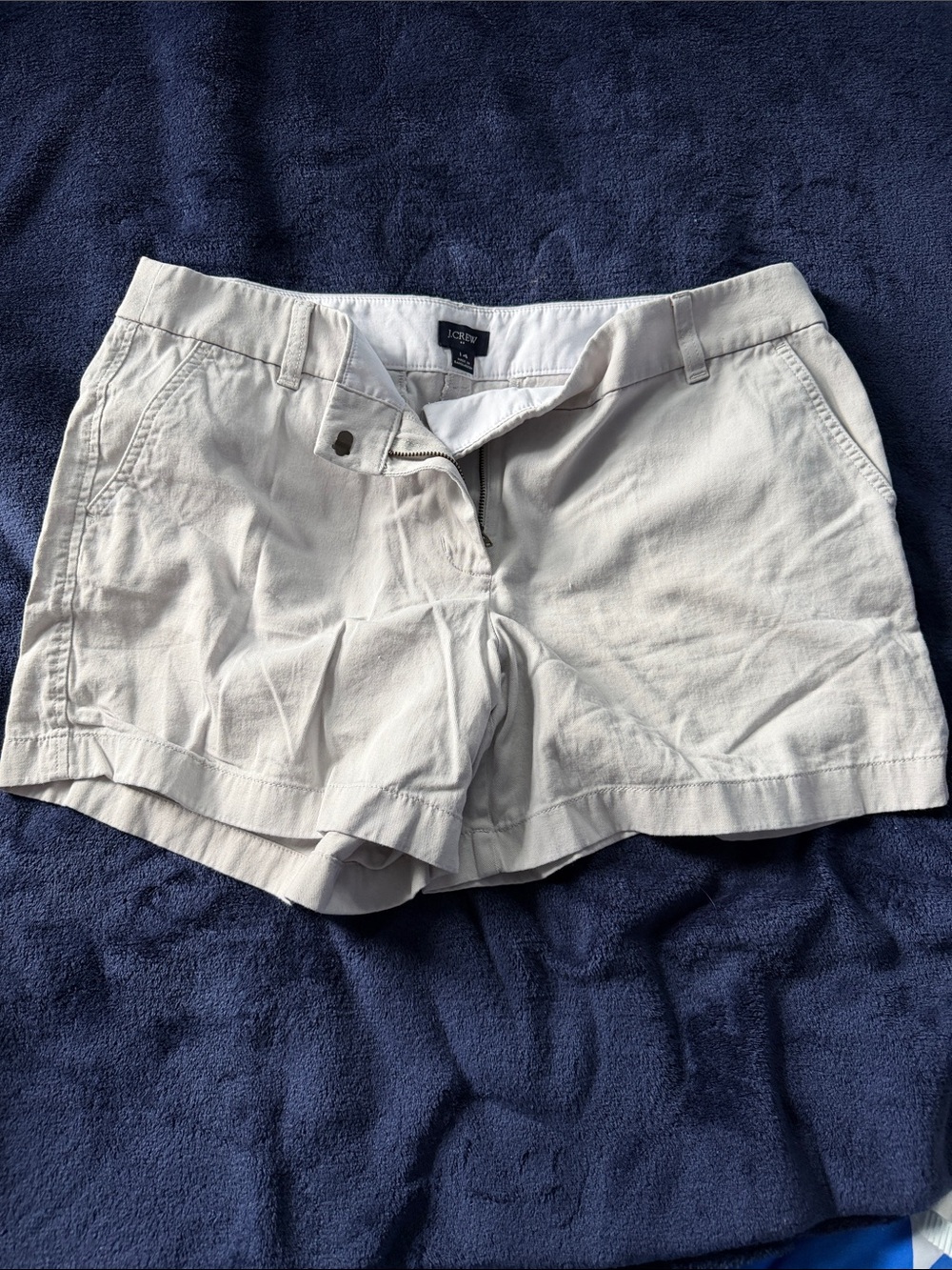 J. Crew Women's Cream Chino Bermuda Shorts